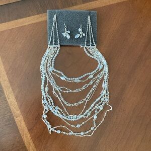 Earrings, necklace set